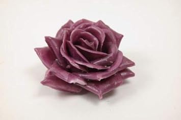 INNA Glas - Set 72 x Wachsrose, violett, Ø 10 cm - Deko Rosenköpfe/Künstliche Blüten