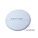 Outus Door Knob Wall Protector Shield Plates Round White Self Adhesive Wall Guards Stopper Door Handle Bumper Rubber Stop, 8 Pieces (3.15 Inch)