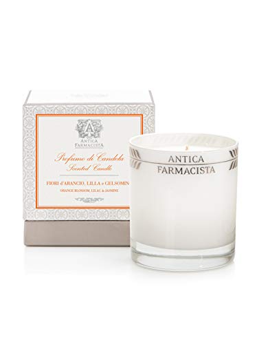 Antica Farmacista Platinum Round Candle, Orange Blossom, Lilac & Jasmine ,9.0 oz.
