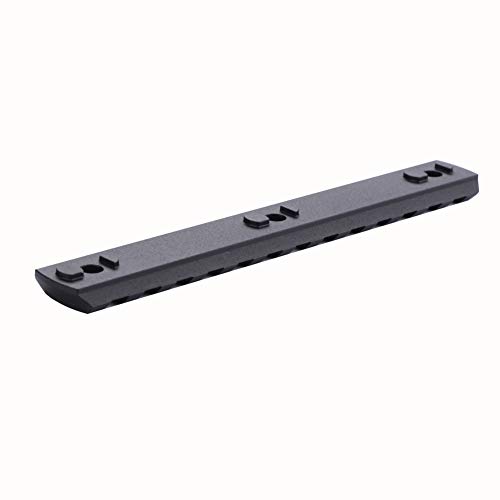 TuFok Picatinny Rail Section Keymod - 13 Slot Keymod Low Profile Picatinny Rail,Keymod Rail Mount(Aluminum,13-Slot Black)