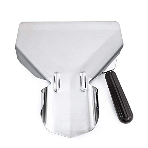 MGGi Stainless Steel French Fry Bagger Scoop Chip Popcorn Bagger Ice Candy Snacks Desserts Scooper, Right Handle