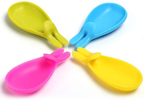 4pcs Empty Silicone Tea Bag Holder Cup Cute Rabbit Spoon Holder 4pcs Empty Silicone Tea Bag Holder Cup Cute Rabbit Spoon Holder