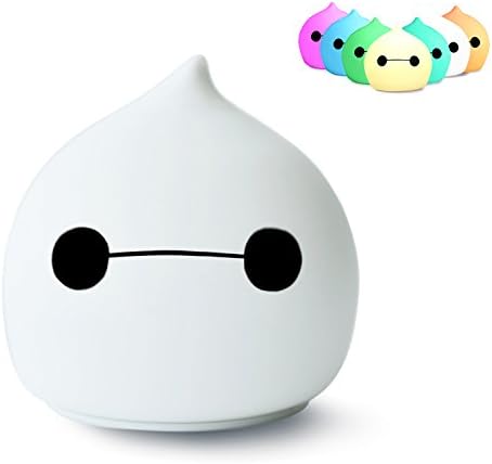 Lafedy Night Light Silicone Bedroom Warm White and Automatic Optional 7 Colour Changing Sensitive Tap Control Battery Portable Baby Gift Lamp(Rechargeable-Cool)