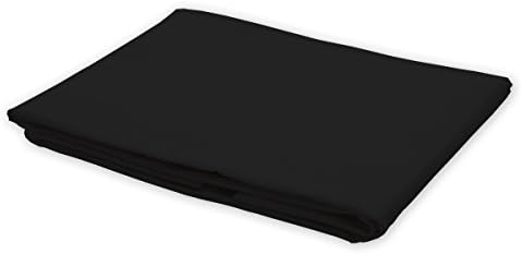 100% Cotton 400 Thread Count 2 PC Pillow Cases (Standard/Queen, Black)