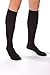 ABSOLUTE SUPPORT Compression Socks for Men 20-30mmHg, Made in USA Opaque Graduated Support Knee High for Embolism, Swelling, Varicose Veins Circulation - Black, Large, A104BL3