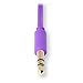 Retrak Retractable Stereo Earbuds, Purple (EMTAUDIOPRP)