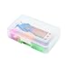 ADVANTUS Polypropylene Pencil Box with Lid, 8.5 x 5.5 x 2.5 Inches, Clear (34104)