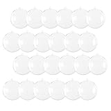 24 Pack 70mm Plastic Ornament Ball,Clear Fillable