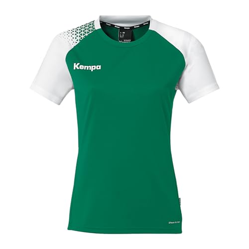 Kempa Shirt Ambition 28 Maillot de Handball à Manches Courtes T-Shirt de Sport pour Enfants et Adultes - Maillot de Handball pour Femmes et Filles - Coupe Ajustée