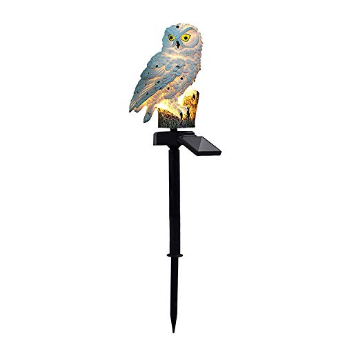 OurLeeme Solarbetriebene Gartenbeleuchtung, Eulenform wasserdichte Outdoor Solar Licht LED Dekoration Laternen… – Bild 3