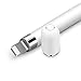 Jelanry Magnetic Replacement Cap for Apple Pencil 1st Generation Cap Stylus Protective Cover Caps for Apple Pencil 1st Gen iPad Pro Pen White
