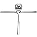 Ponsey Shower Window Squeegee, Stainless Steel Squeegee for Shower Doors Bathroom Kitchen Car Mirror Glass Cleaning Brush Wiper Scraper with Suction Hook