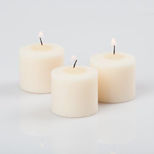 Set of 72 Votive Candles 10 Hours, Ivory Vanilla Scent