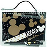MICKEY AUTOGRAPH Disney Mickey Mouse Gold Black All About Book with Retractable Pen
