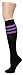 Leotruny Women's Triple Stripes Knee High Cotton Socks 6-pack