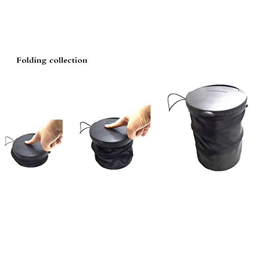 JISETY Foldable Car Auto Garbage Can Trash Bin Leakproof Pop - Up Wastebasket Dust Case Holder Lightweight Seat Organizer Accessories