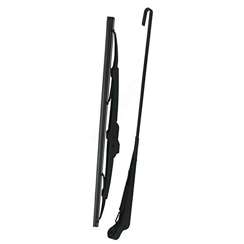 Luixxuer Electric UTV Windshield Wiper Kit, with 12V Motor Hard Coated Polycarbonate, Universal Windshield Wiper Arm 16in, Wiper Blade and Motor 12V, 90 Degree Wipe Sweep - Thumbnail 7