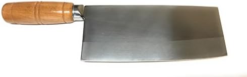 Traditional Chinese Kitchen Knife Meat Cleaver Butcher Vegetable Knife 7" x 3" Carbon Steel with Moderate Weight l Made in China #4