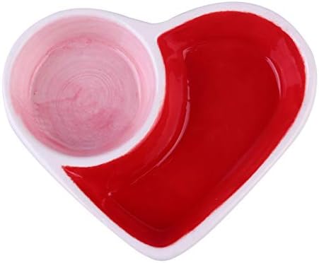 Ledmomo ハムスター 餌入れ 水入れ 陶器 ハート型 正規店 給餌 うさぎ 子猫 ミニ ボウル 爬虫類