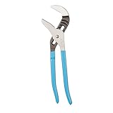 Channellock 460 16.5-Inch Straight Jaw Tongue and Groove Pliers | Groove Joint Plier with Comfort Grips | 4.25-Inch Jaw Capacity | Laser Heat-Treated 90&deg; Teeth| Forged High Carbon Steel | Made in USA