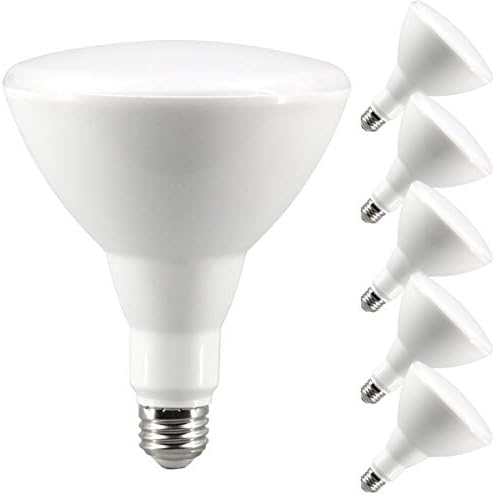 BR40 LED Light Bulb 15Watt (100 Equivalent) Flood Dimmable 2700K Kelvin Soft White 1400 Lumens Indoor/Outdoor 25000 Hrs for Use in HOM and Office UL Listed 27K15WHZ 6pack