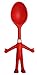 Mr. Spaghetti & Friends, Pasta Server Set, 3 Funny Kitchen Utensils, Spaghetti Spoon (Pasta Fork), Sauce Ladle and Serving Spoon, Great Present, 3 little Helping Hands for happy Chefs