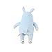 Miniso Cute Bunny Rabbit Stuffed Animals, Plush Pillow Toy, Gift for Kids, Blue, 12