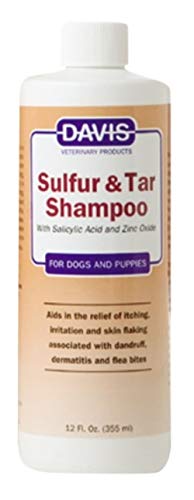 Davis Manufacturing Sulfur Tar Shampoo for Pets, 12 oz (Pack of 1), STS12