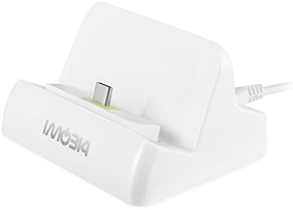 imobi4 Universal Type-C Desktop Charger Cradle Charging Sync Dock for Samsung Galaxy Note 8 S9/S8 S8 Plus HTC U11 HUAWEI P10 Nexus 5X Google Nexus 6P Nintendo Switch and Other Type-C Device (White)