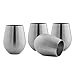 Stainless Steel Wine Glass (Set of 4) by DELUCA. Unbreakable Shatterproof and Dishwasher-Safe for Outdoor, Camping, and Picnic