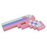 Foam Gun Toy Weapon, Pixelated Princess Pink Pistol, 10 inch, EnderToys