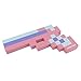 Foam Gun Toy Weapon, Pixelated Princess Pink Pistol, 10 inch, EnderToys