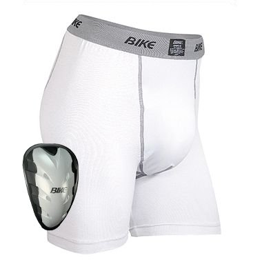 BIKE BACO37-L Boxer Combo With PROFLEX MAX CUP (WHITE, MEDIUM)