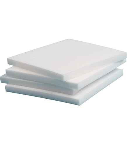 Lot De 5 Feuilles PTFE 50x50mm - Épaisseurs Variées 0,2 à 0,8mm - Résistant Hautes Températures Et Corrosion - Pour Bricolage Et Industrie