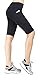 Neonysweets Womens Cycling Running Workout Tights Yoga Shorts Half Tights Black S