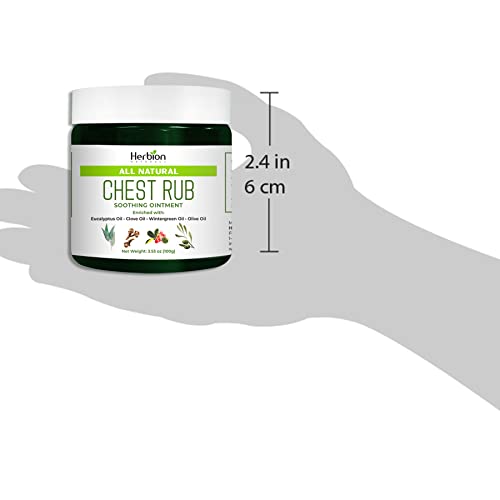 Herbion Naturals Chest Rub, Natural Soothing Ointment, Relieves Chest