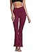 Neleus Women's Bootleg Yoga Pants Tummy Control High Waist Bootcut Pant