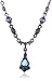 1928 Jewelry Vintage-Inspired Blue Crystal Drop Necklace
