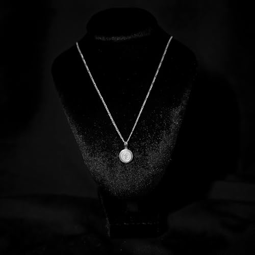 Dije Plata Medalla San Benito Forma Circular + Cadena Plata Calibre 40 45 Cm De Largo Ideal Regalao Boda Bautizo Primera Comunión XV Años Graduaciones Unisex