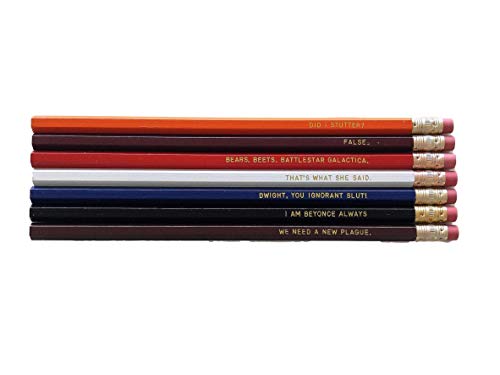 The Office TV Show Pencil Set with Quotes