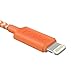 Lightning Cable, 6 Ft iPhone 6S Charger F-color Long Apple MFI Certified Nylon Braided Lightning to USB Cable for iPhone 6S 6 Plus 5S 5C 5 iPhone SE 2016, iPad Air 2 3 Mini 2 3 4 iPad Pro Orange