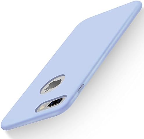 OCYCLONE iPhone 7+ Plus Liquid Silicone Case, [Magnetic] Gloss Gel Rubber Non Slip with Soft Microfiber Inner Cushion Shockproof Protective Cover for Apple iPhone 7+ Plus 5.5 inch - Sky Blue