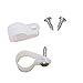 3/8 Inch Rope Light P-Style Mounting Clips with Pan Head Phillips Stainless SteelScrews.(50 Pack Clips and 50Pcs Screws)