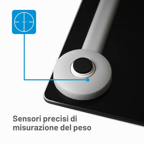 Citizen Digital Tempered Glass Bathroom Scale, 0.1 kg Precise Bathroom Scale with Large LCD Display, Step-On Technology, Ultra-Slim Design 22 mm, White