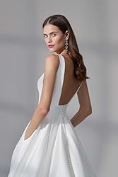 Bekvamlighet Satin Wedding Gowns for Bride with