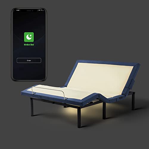 Queen Size Adjustable Bed Frame, Adjustable Bed Base with APP Control