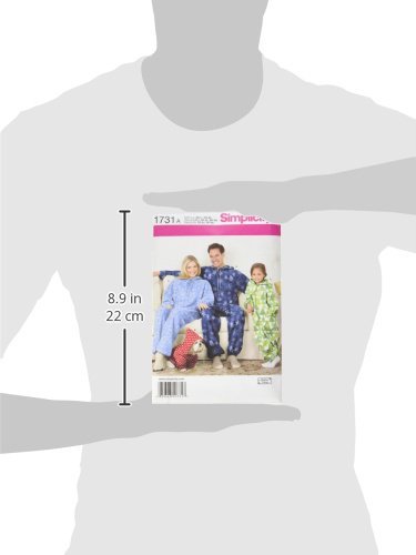 Simplicity Creative Patterns 1731 Child's, Teens' and Adults' Fleece Jumpsuit, A (X-Small-Large/X-Small-X-Large)