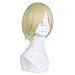 MapofBeauty 12 Inches/30cm Short Straight Cosplay Costume Wig Party Wig (Blonde/Light Blonde)