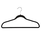 100 x Luxury Velvet Flocked Non-Slip Hangers