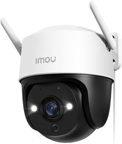 Imou 2K Überwachungskamera Aussen mit AI Personen-/Fahrzeugerkennung, 360° PTZ WLAN Kamera Outdoor, Vollfarbige Nachtsicht, Automatischer Verfolgung, 2-Wege-Aud